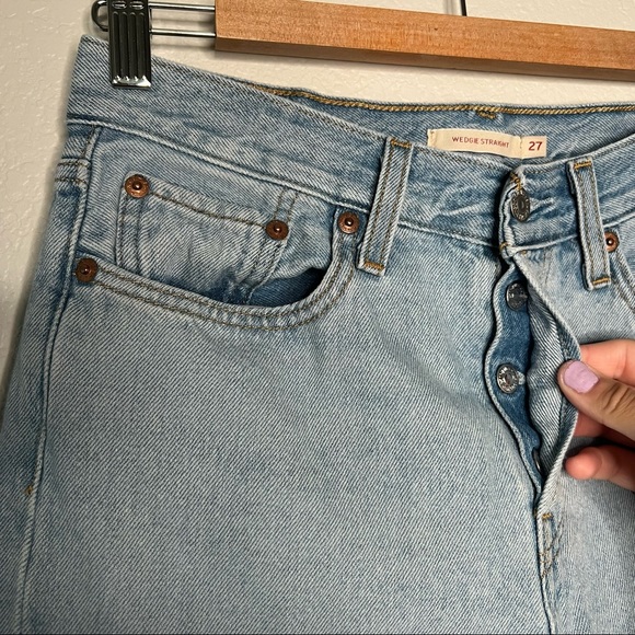 Levi’s Wedgie Straight button fly jeans size 27 - Picture 5 of 11